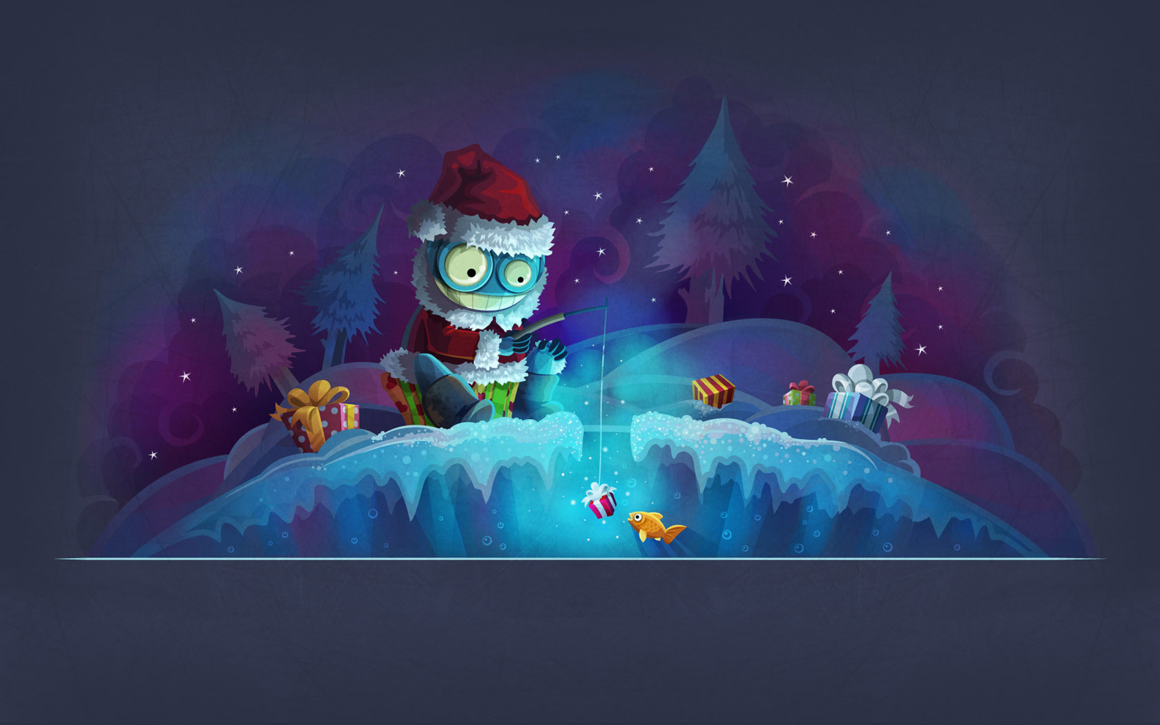 Funny Santa Claus Desktop Wallpaper
